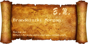 Brandeiszki Morgan névjegykártya